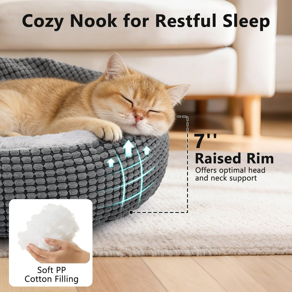Small Dog Bed with Attached Blanket, 23inch E13748
