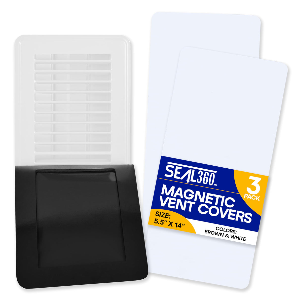 Magnetic Vent Covers 3-Pack 5.5" X 14" White Z711