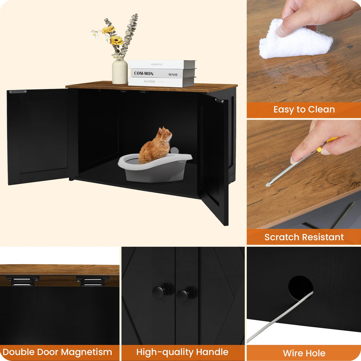 Cat Litter Box Enclosure J376