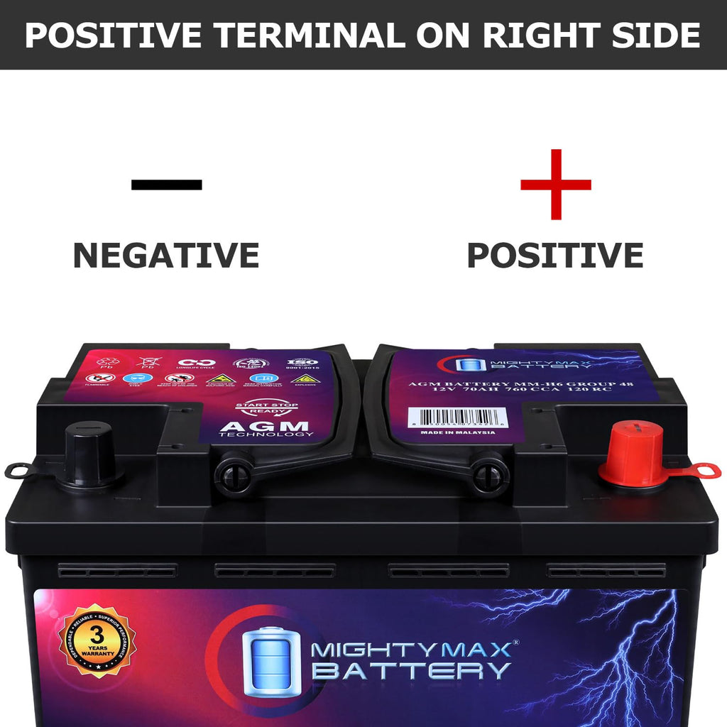 12V 70AH 760CCA Replacement Battery C833
