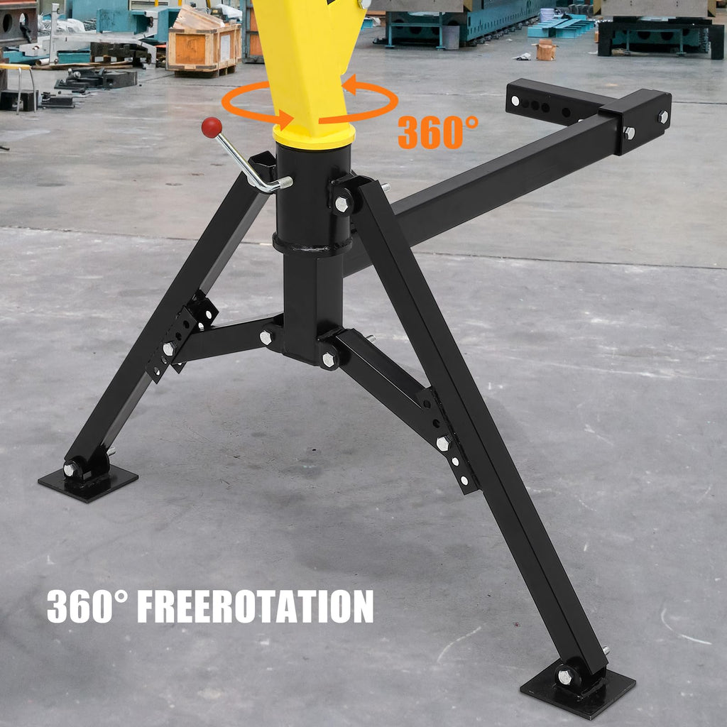 Hydraulic Swivel Hitch Mounted Truck Crane 1000 LBS Capacity O118537