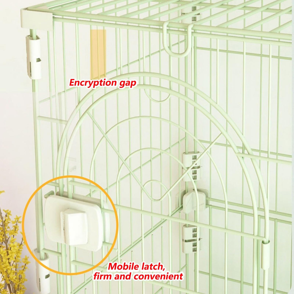 3/4-Tier Wire Cat Cage Playpen Kennel with Hammock V879510