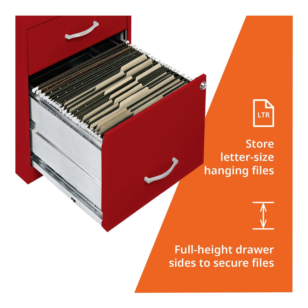 2 Drawer Locking Steel Filing Cabinet D455