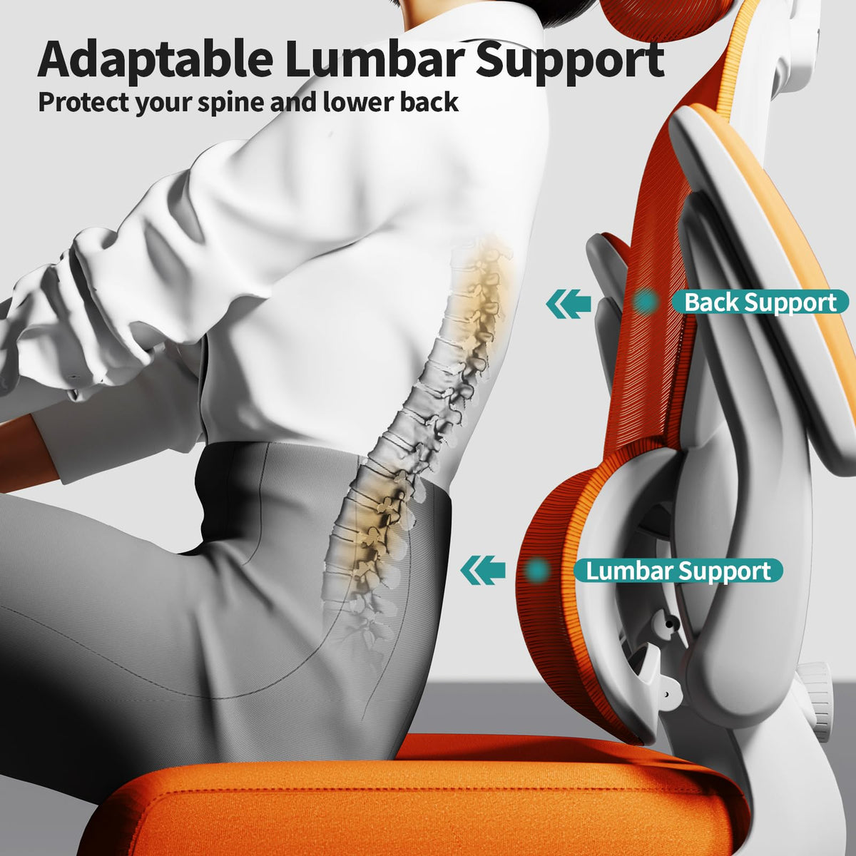 Ergonomic Office Chair with Lumbar Support H96690