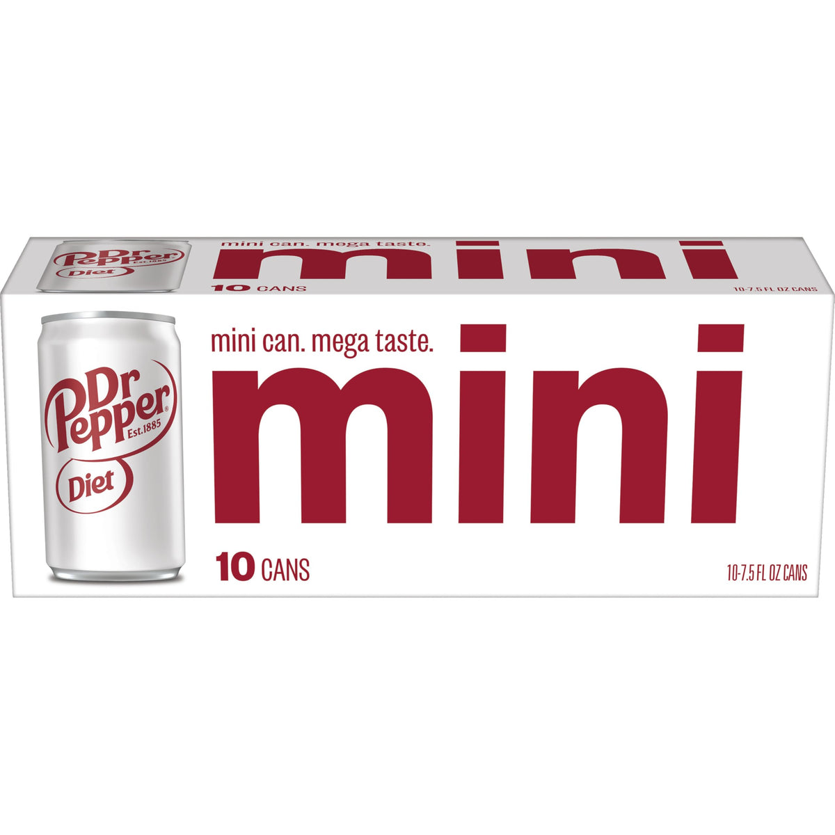 Diet Dr Pepper Soda 7.5 fl oz 10 pack K3623