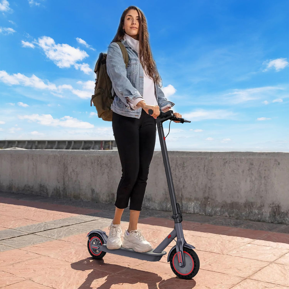 Electric Scooter 350W/500W Motor 8.5'' Solid Tire P18155