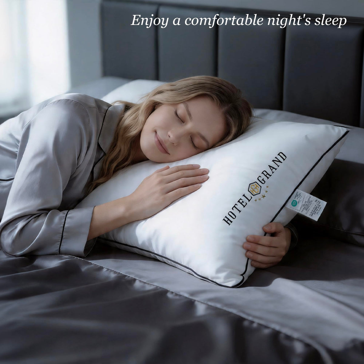 Queen Size Down Alternative Pillows Set of 2 B7772