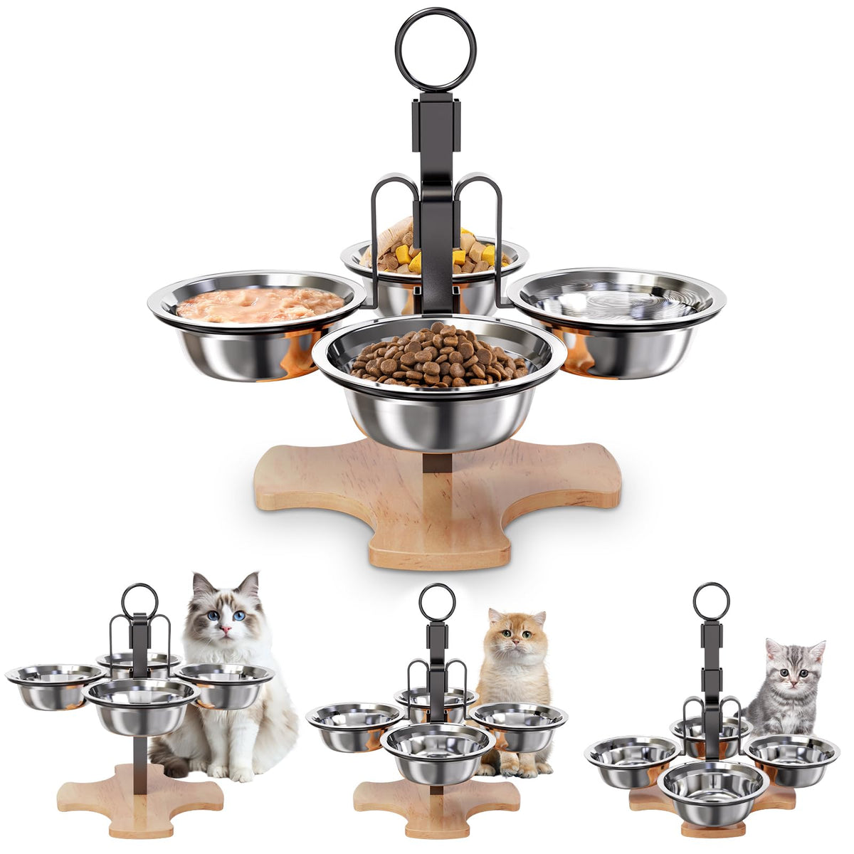 Elevated Cat Bowls with Stand L41706