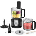 4-in-1 Food Processor with 2x4-Cup Bowls V6625