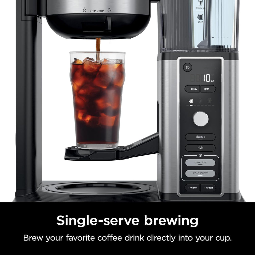 Hot & Iced XL Coffee Maker with Rapid Cold Brew, 8 Sizes, Black C586