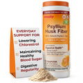 Psyllium Husk Powder Fiber Supplement, Orange Flavor, 15 oz W2265