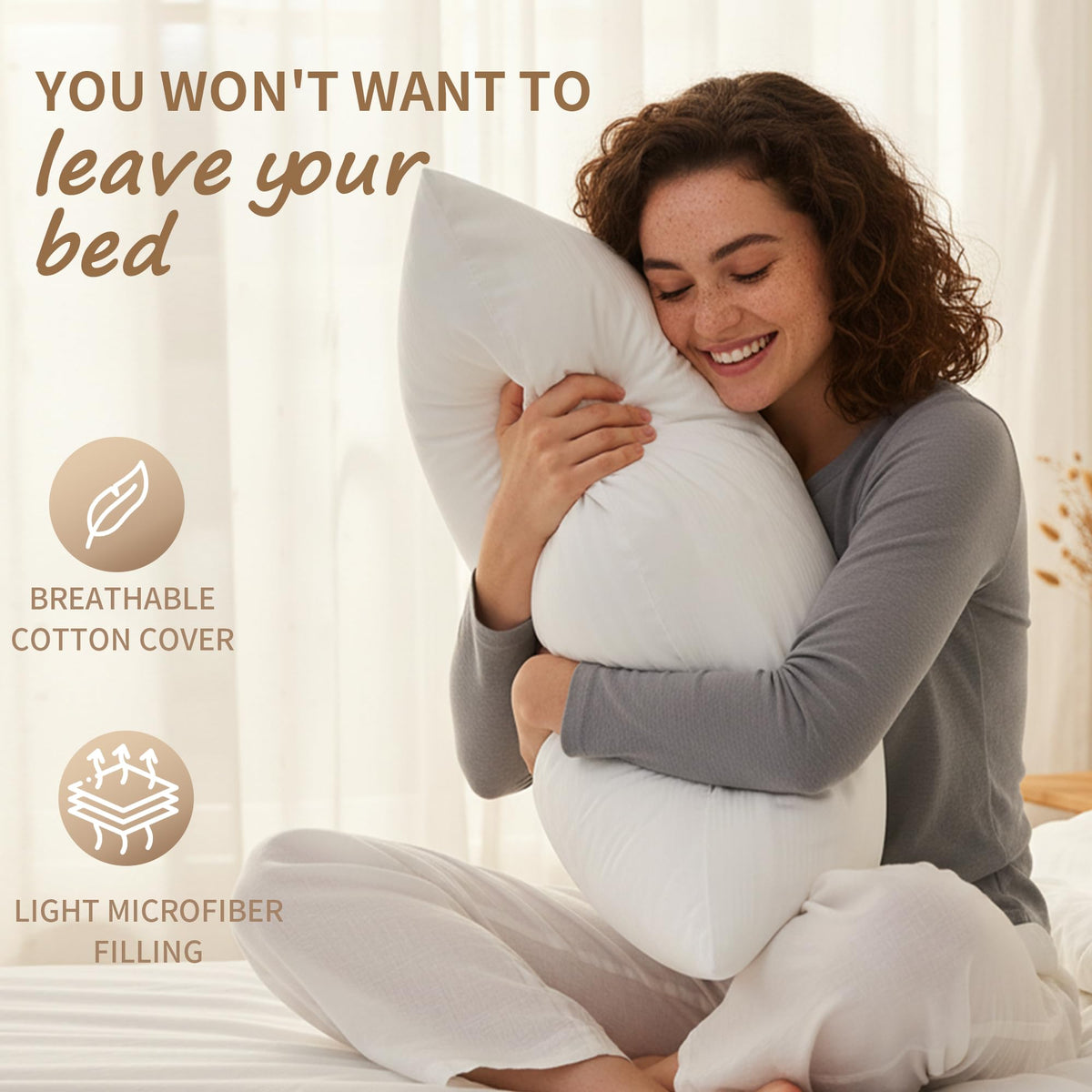 King Size Down Alternative Pillows Set of 2 P27557