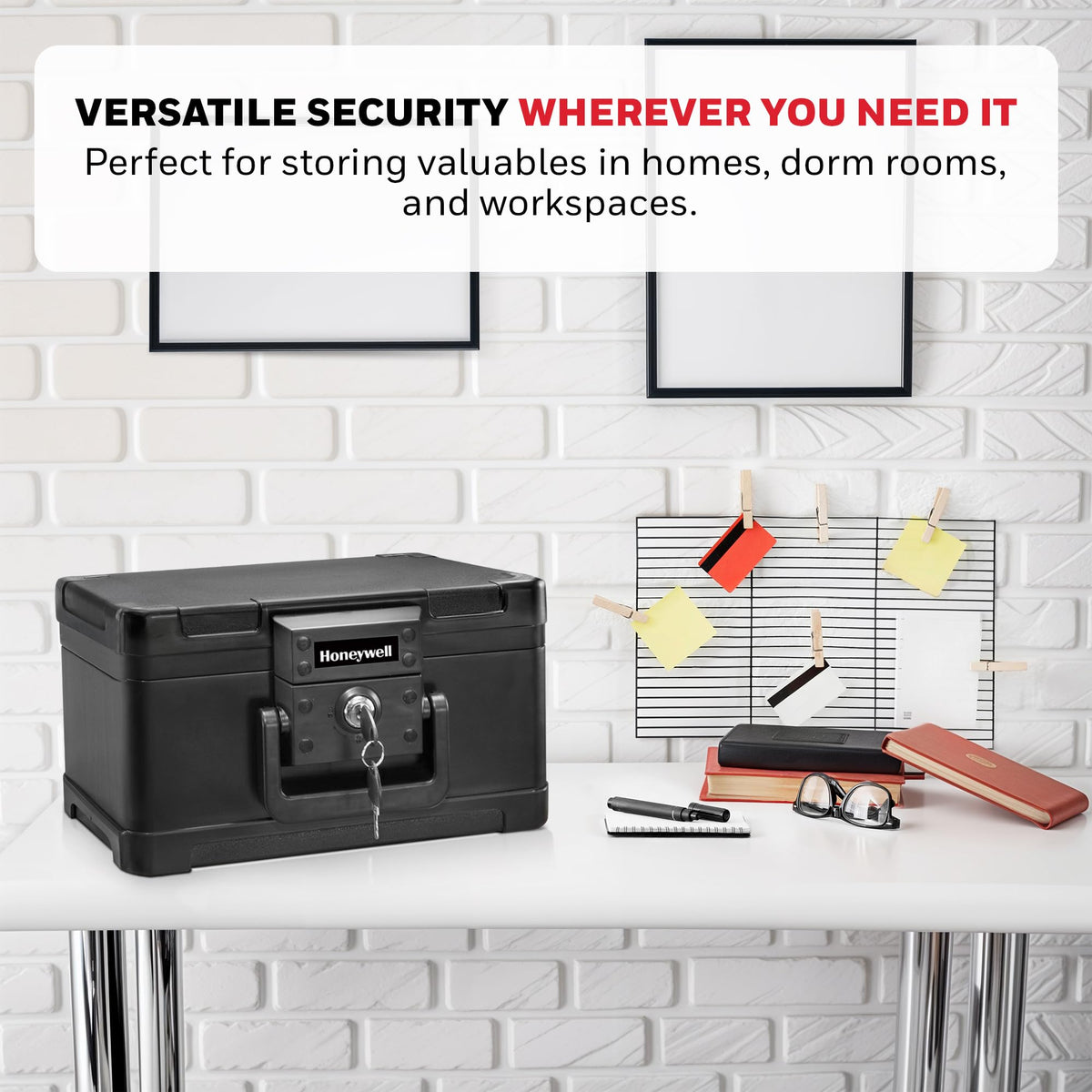 Small Black ABS Plastic Safe with Key Lock S65858
