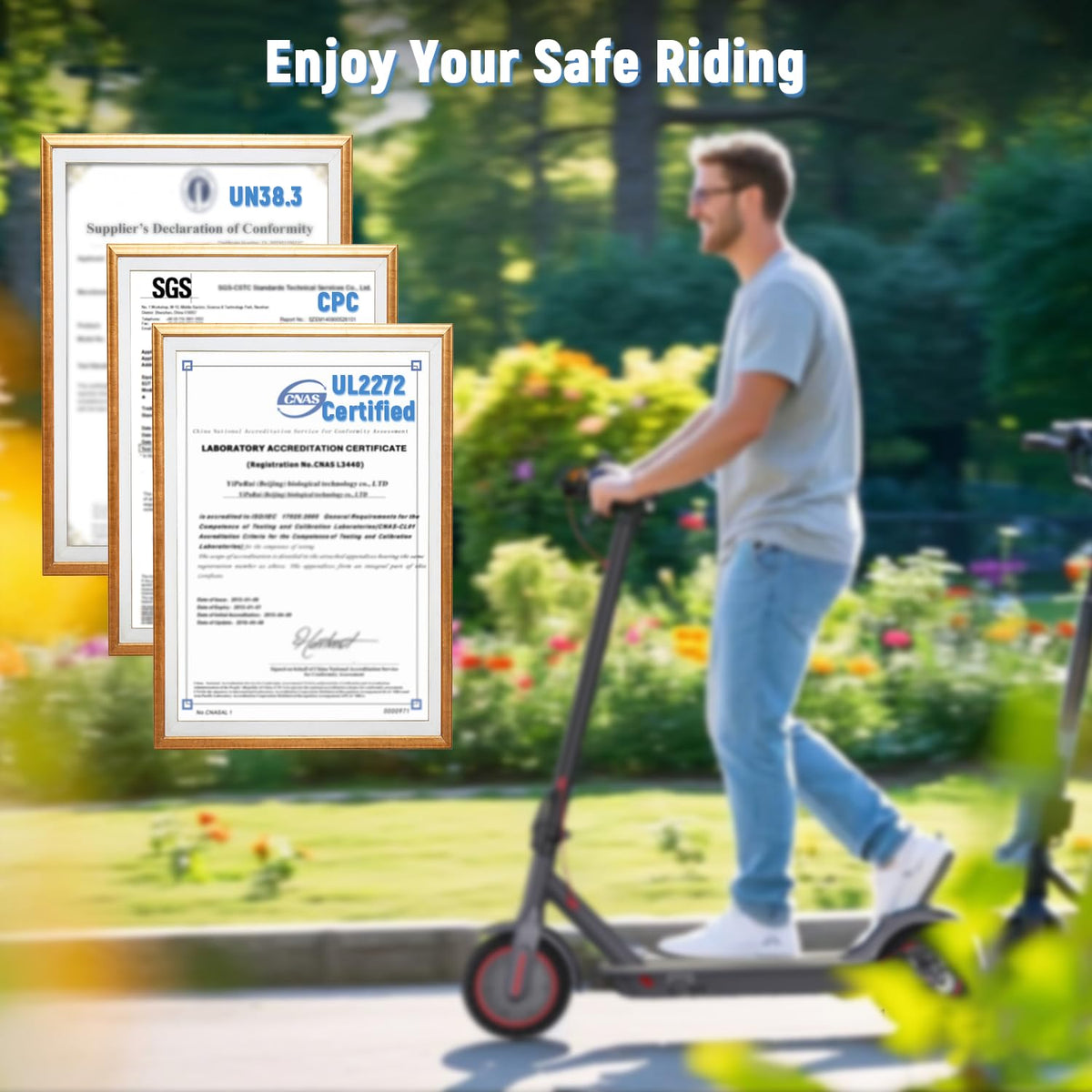 Electric Scooter 350W/500W Motor 8.5'' Solid Tire P18155