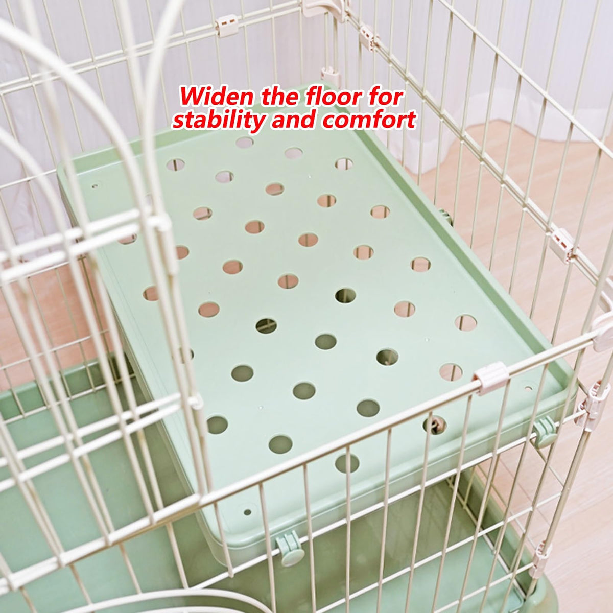 3/4-Tier Wire Cat Cage Playpen Kennel with Hammock V879510