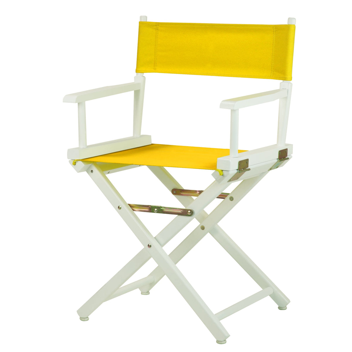White Frame-Gold Canvas Director Chair D2239