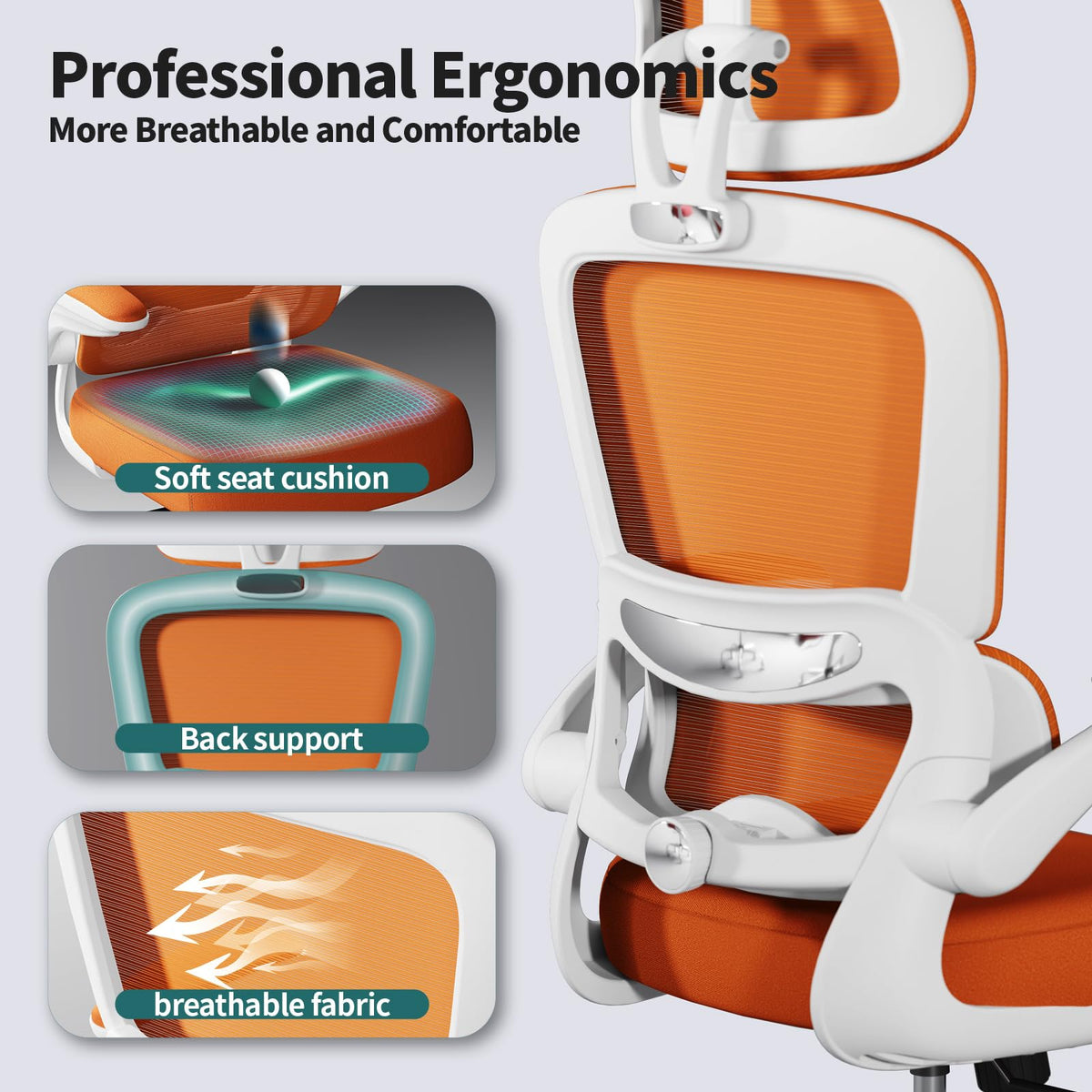 Ergonomic Office Chair with Lumbar Support H96690