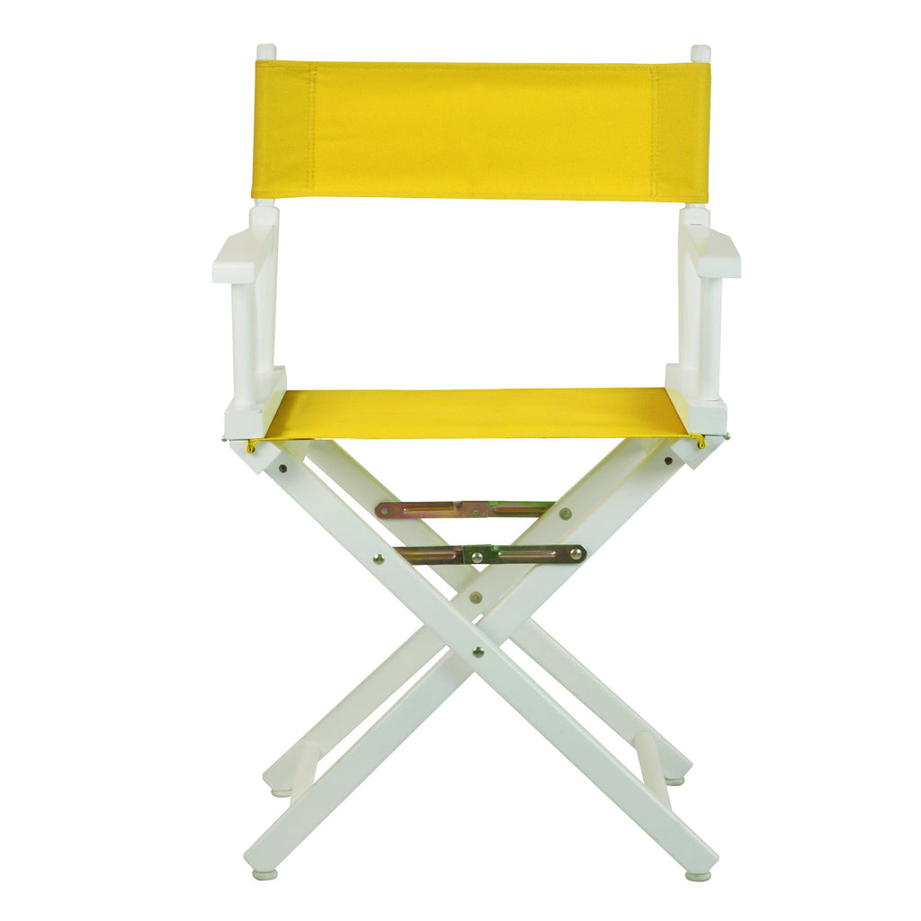 White Frame-Gold Canvas Director Chair D2239