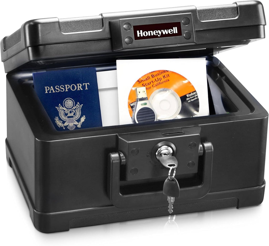 Small Black ABS Plastic Safe with Key Lock S65858