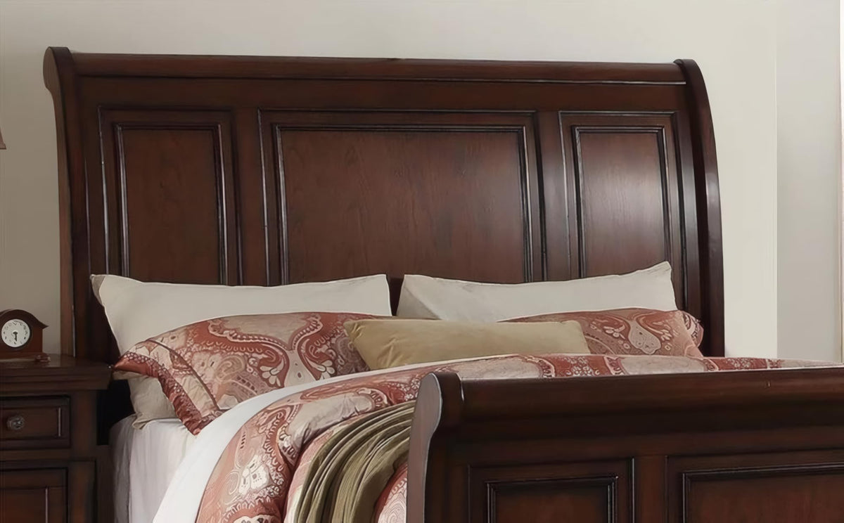 California King Bed Frame Antique Cherry U673