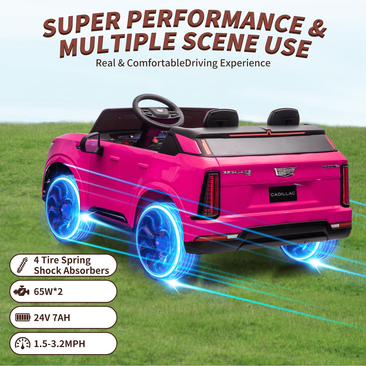 24V Battery Powered Electric Ride On Car 2 Seater F561
