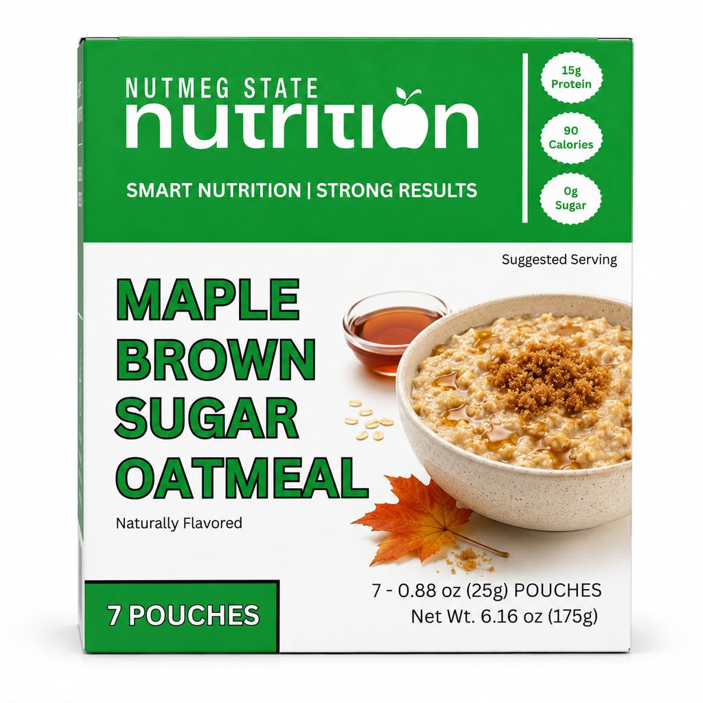 High Protein Instant Oatmeal Mix, 15g Protein, 7 Servings, Maple Brown Sugar M264