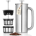 18oz Brushed Stainless Steel French Press R95670