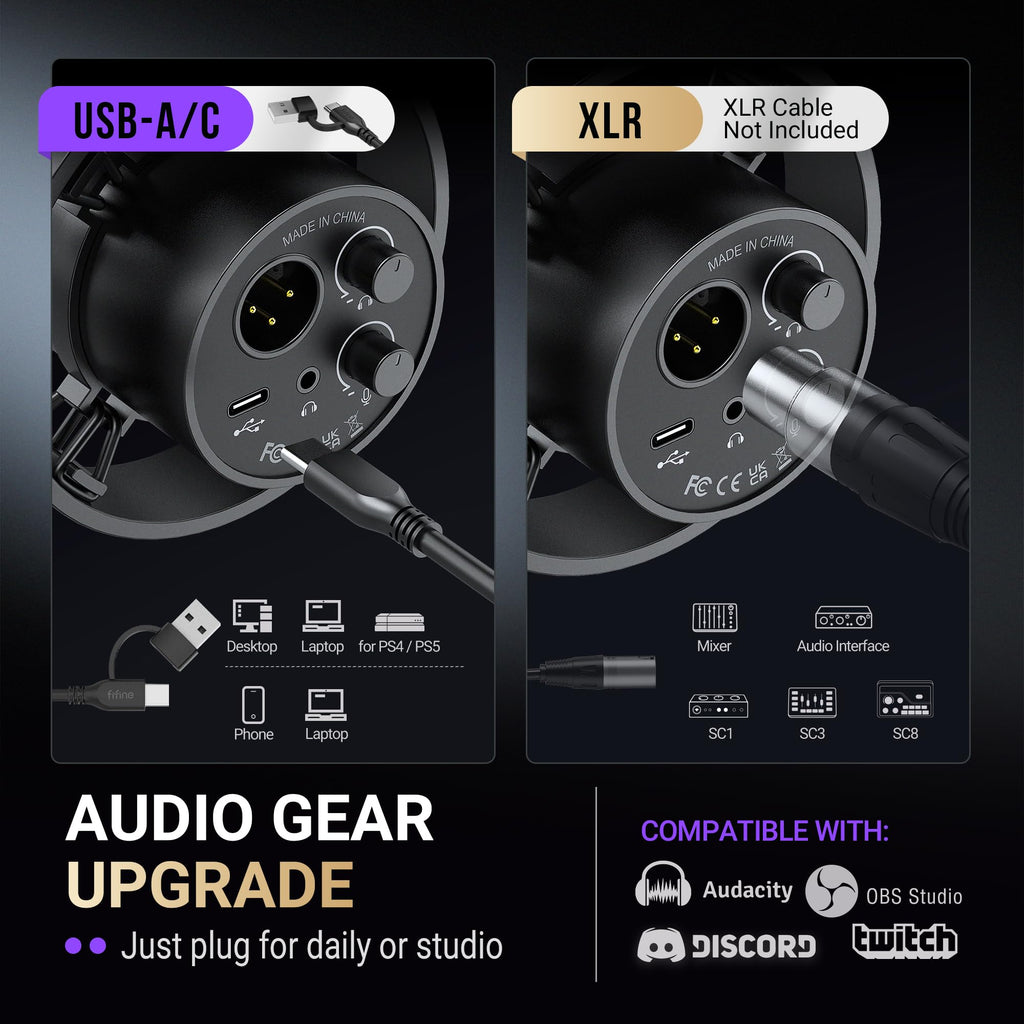 Dynamic XLR USB Microphone B577