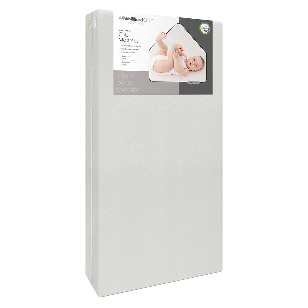 Infant Crib and Toddler Mattress, Machine Washable Waterproof Cover P366279