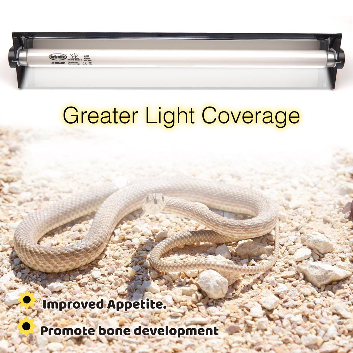 15W UVB Reptile Light Kit 18 inches F909816