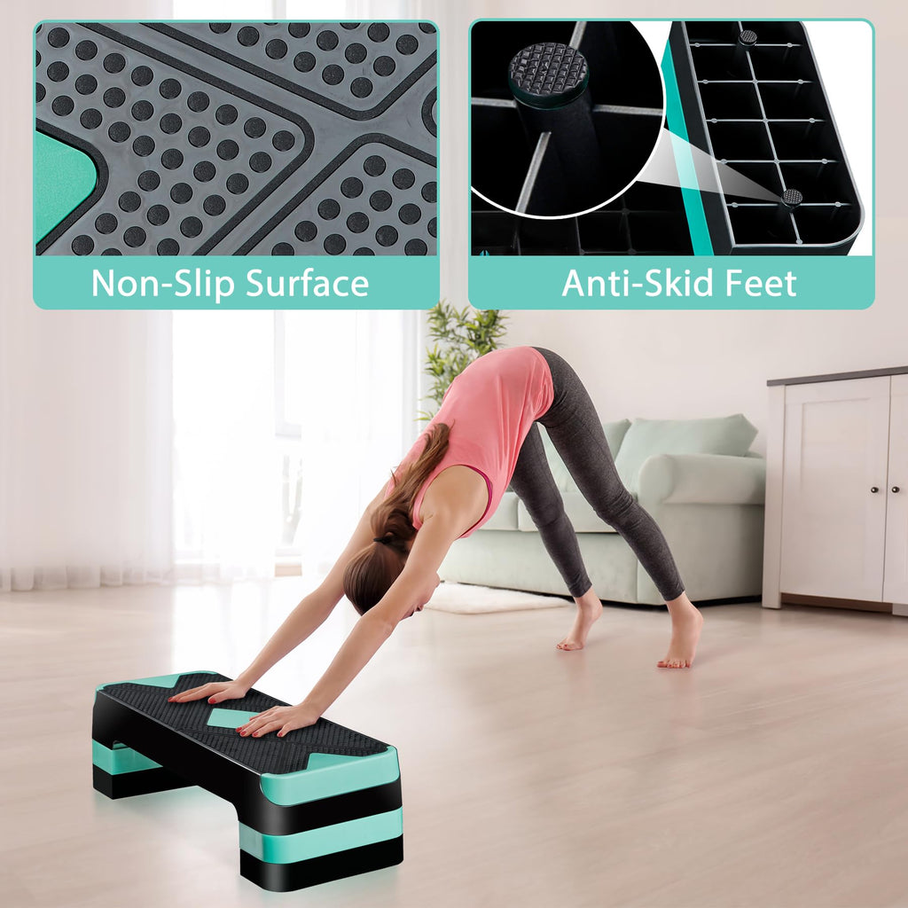27 Inch Adjustable Aerobic Exercise Step Platform D36846