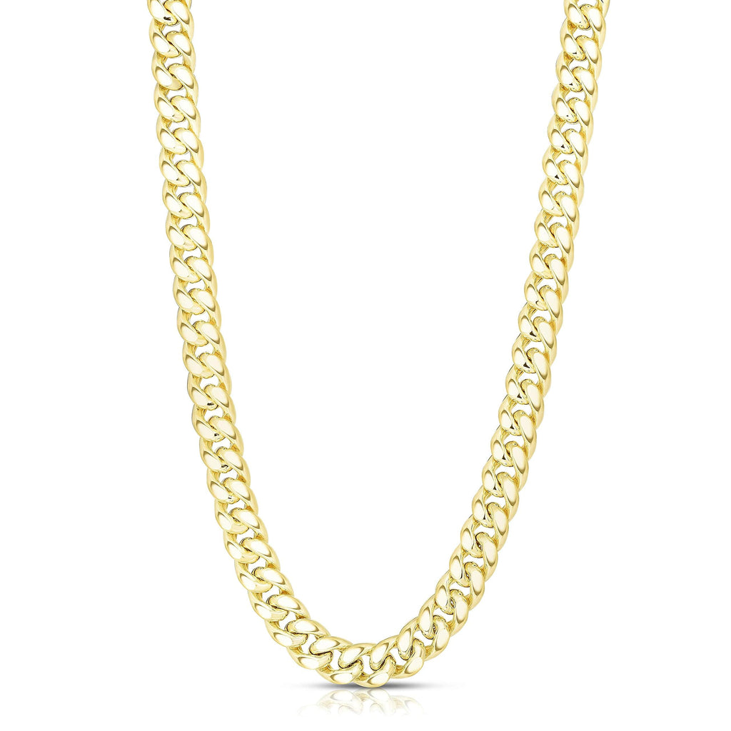 14k Yellow Gold Cuban Link Chain Necklace A276657