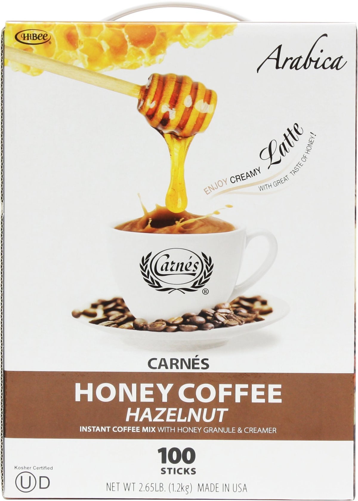 Hazelnut Instant Coffee With Honey, 2.65 Pounds I547