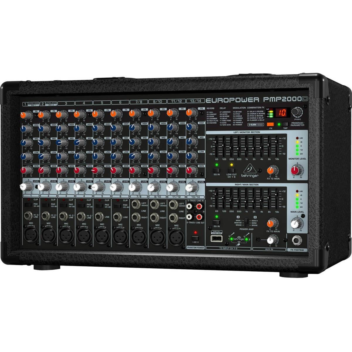 2000-Watt 14-Channel Powered Mixer D1689