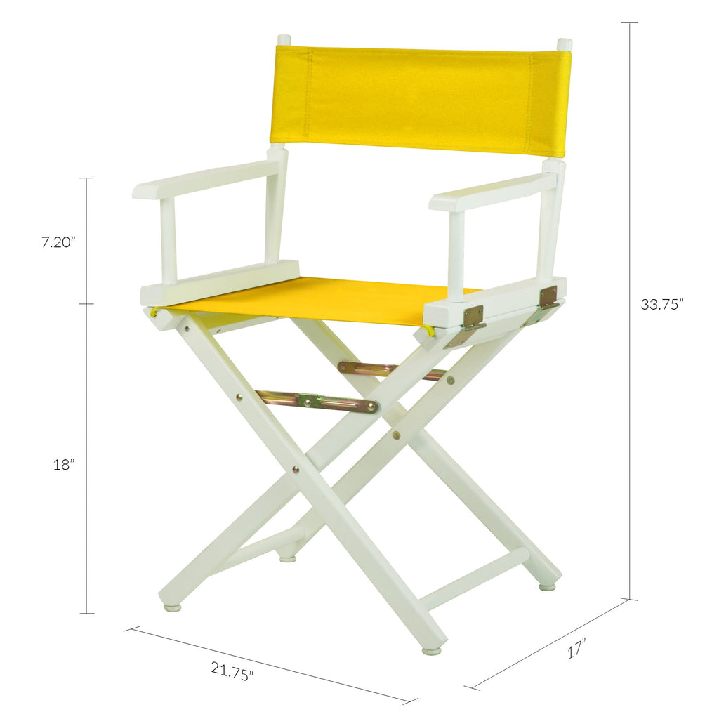 White Frame-Gold Canvas Director Chair D2239