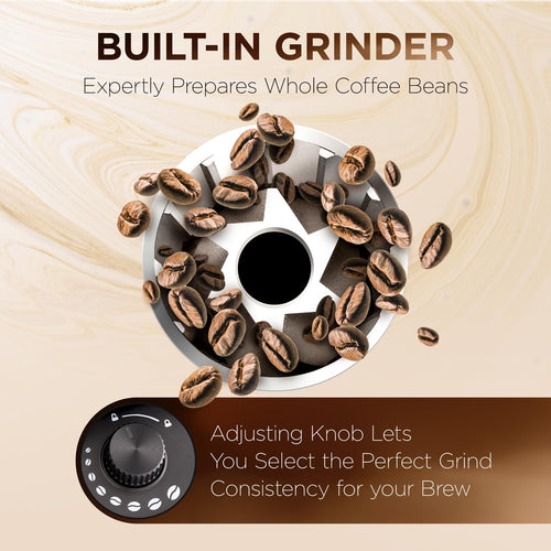 2-in-1 Drip Coffee Maker & Grinder L35627