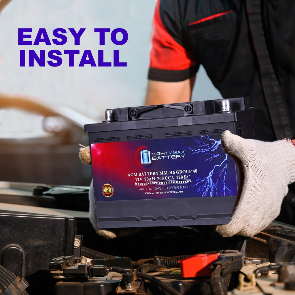 12V 70AH 760CCA Replacement Battery C833