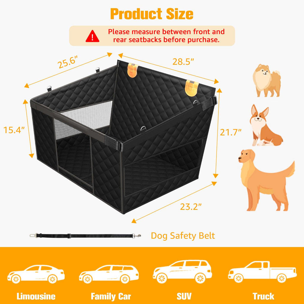 Large Dog Car Seat with Hard Bottom A426827
