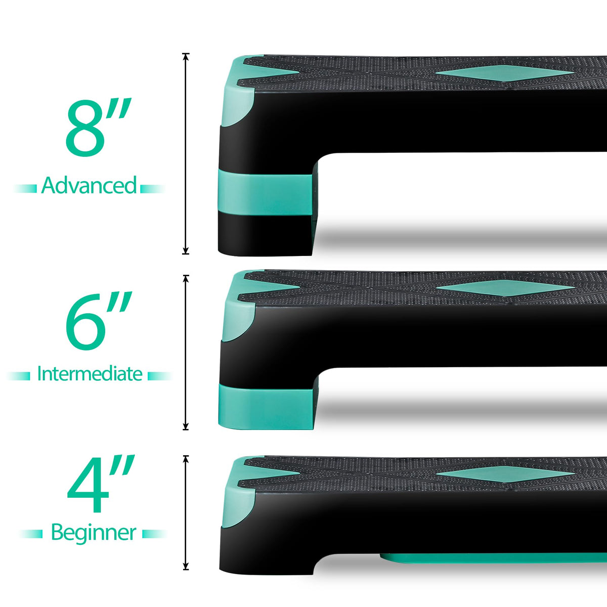 27 Inch Adjustable Aerobic Exercise Step Platform D36846