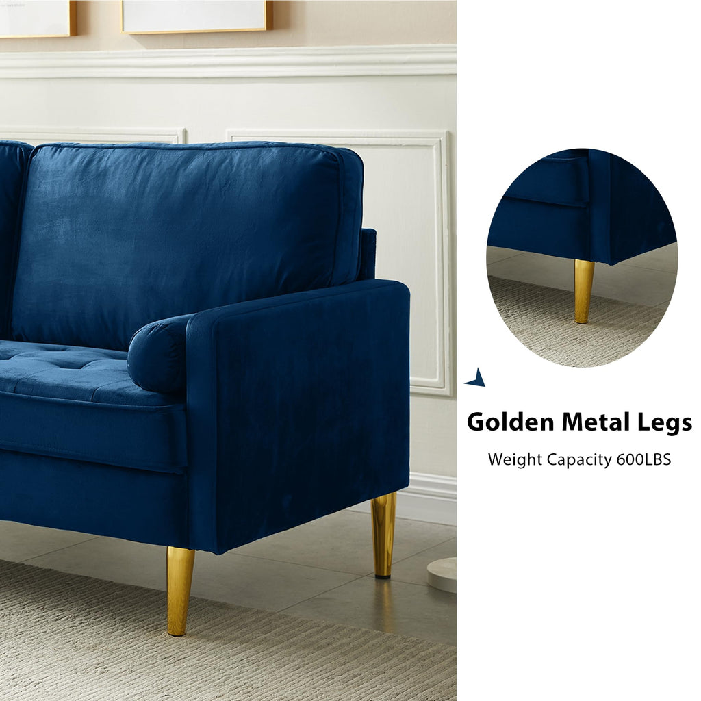67" Velvet Tufted 2-Seater Sofa C649535