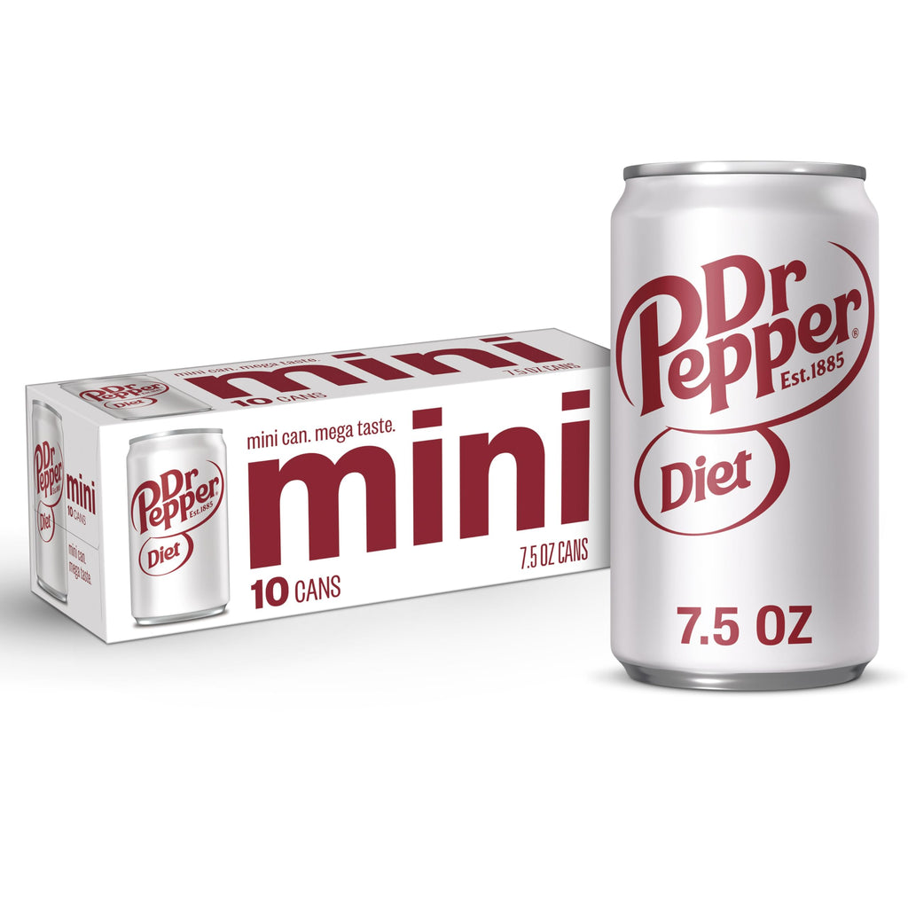 Diet Dr Pepper Soda 7.5 fl oz 10 pack K3623