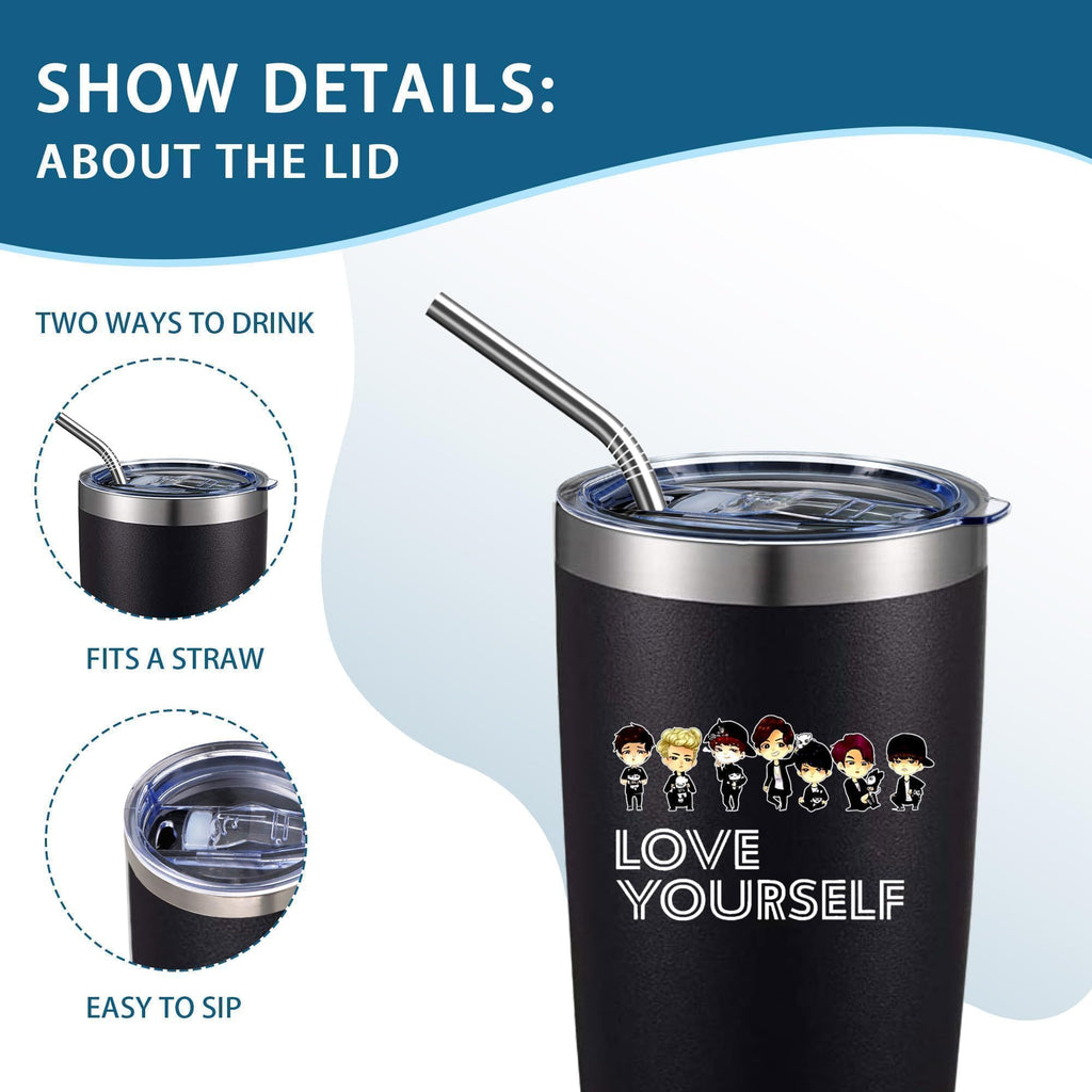 20oz Insulated Stainless Steel Tumbler with Lid I74202