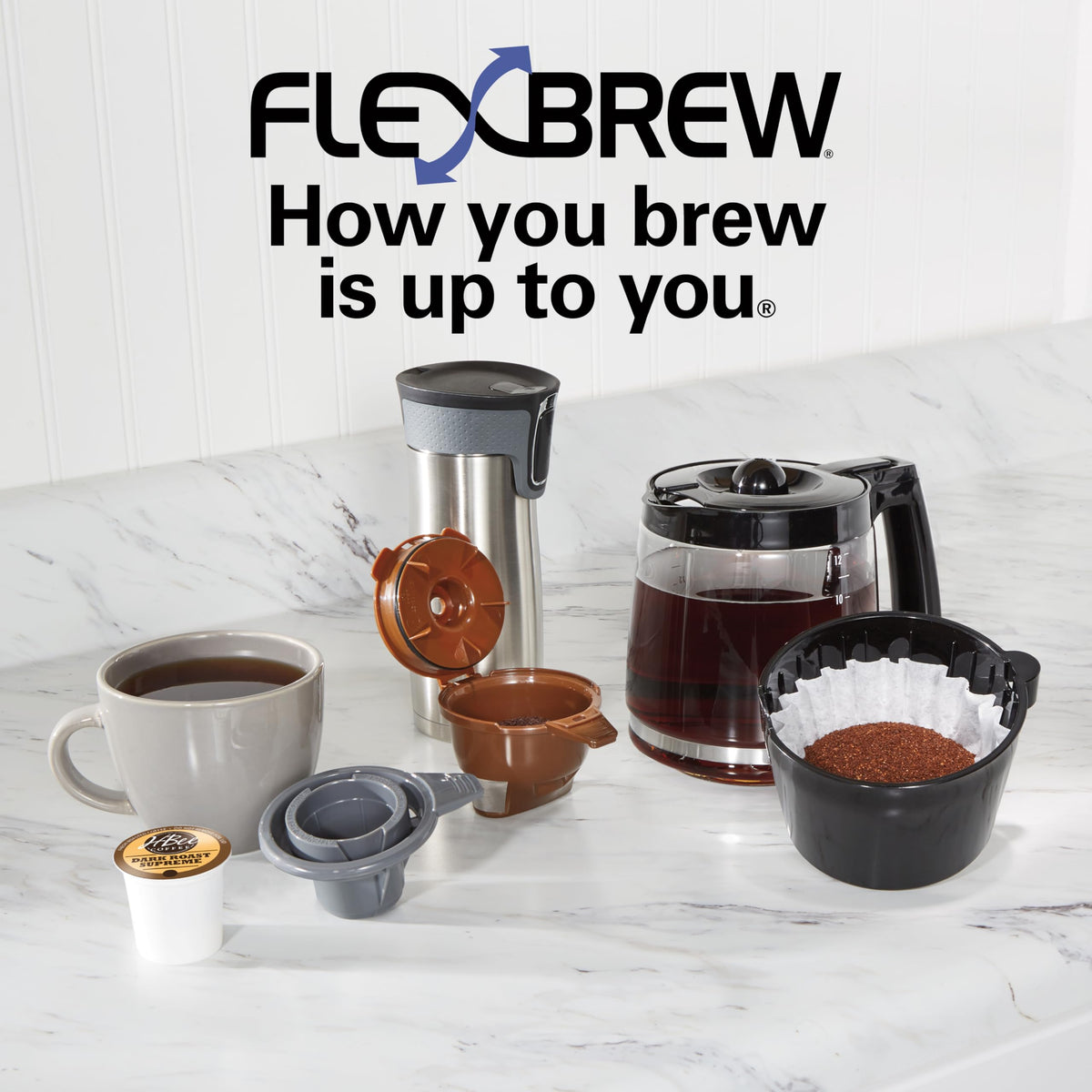 2-Way Drip & Single Serve Coffee Maker Y1508