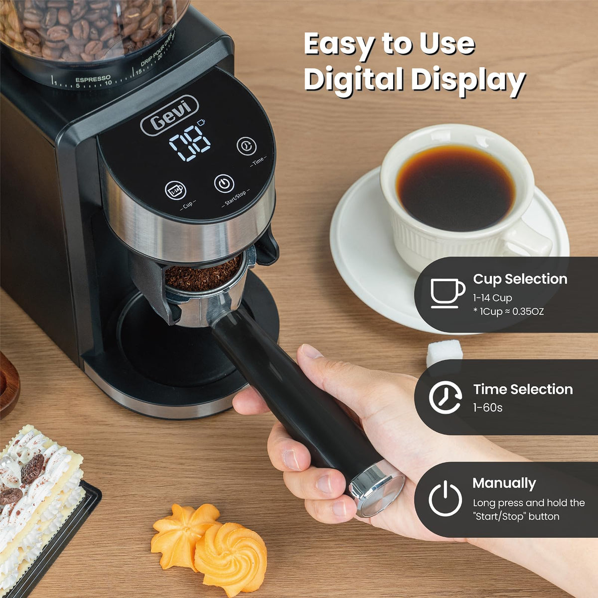 Black Burr Grinder 35 Settings V58662