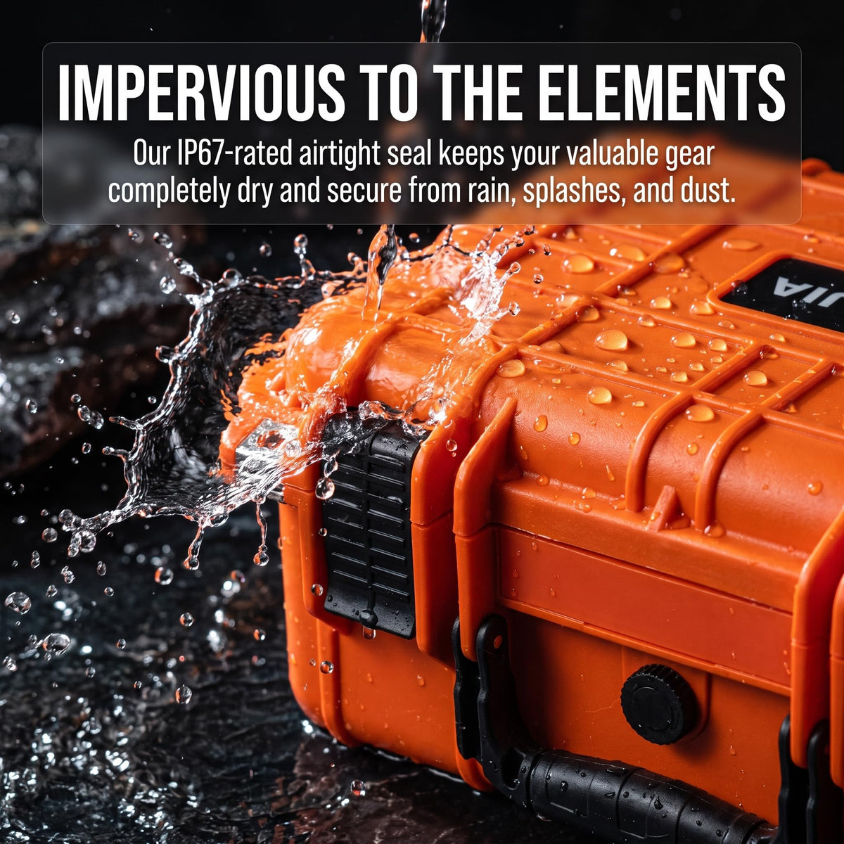 IP67 Waterproof Hard Camera Case with Customizable Foam Z87339