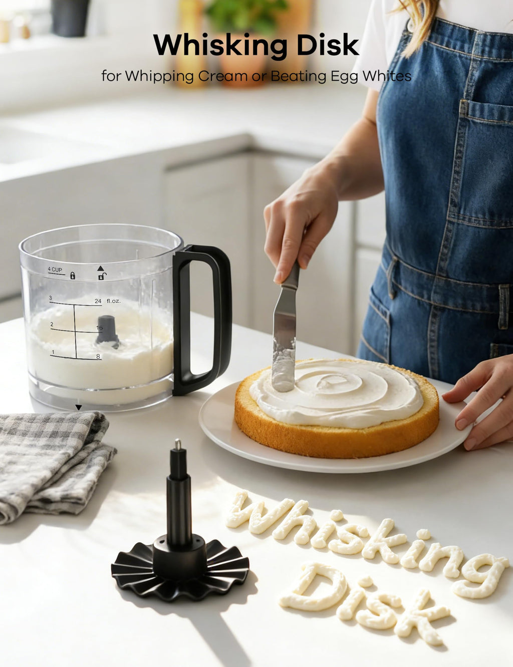 4-in-1 Food Processor with 2x4-Cup Bowls V6625