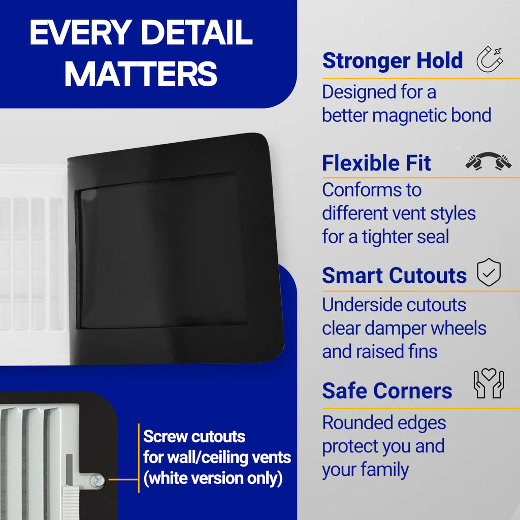 Magnetic Vent Covers 3-Pack 5.5" X 14" White Z711