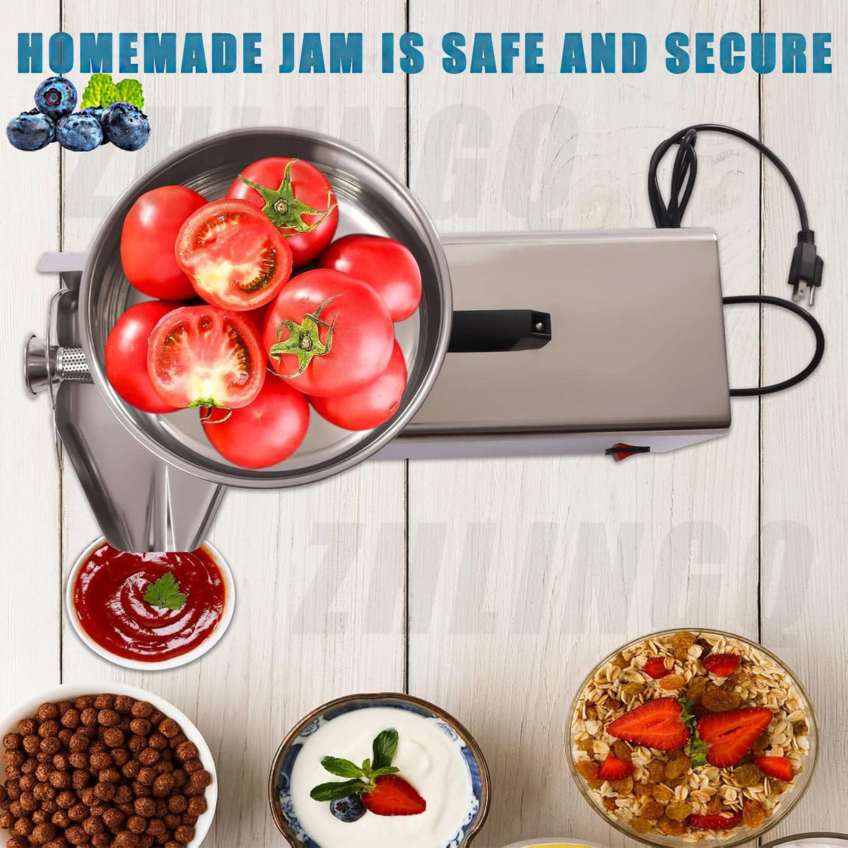 450W Stainless Steel Electric Tomato Strainer V502205