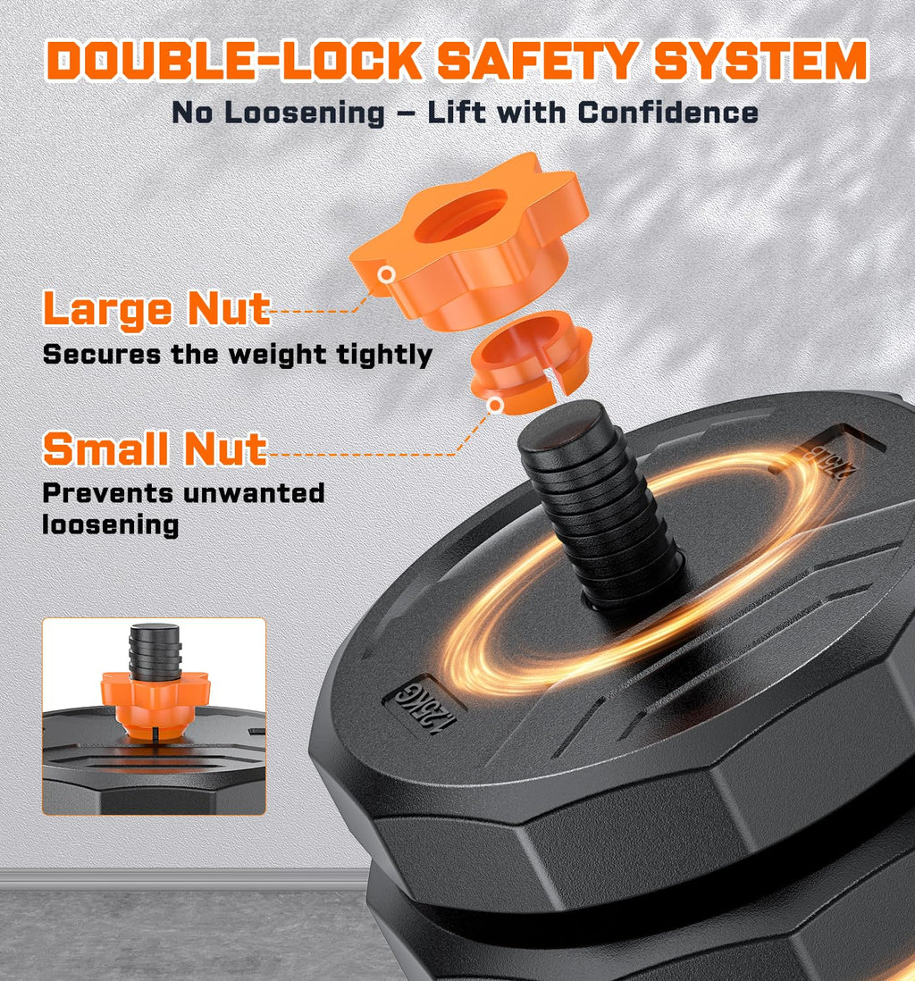 Adjustable Dumbbell Set with Connector N3969