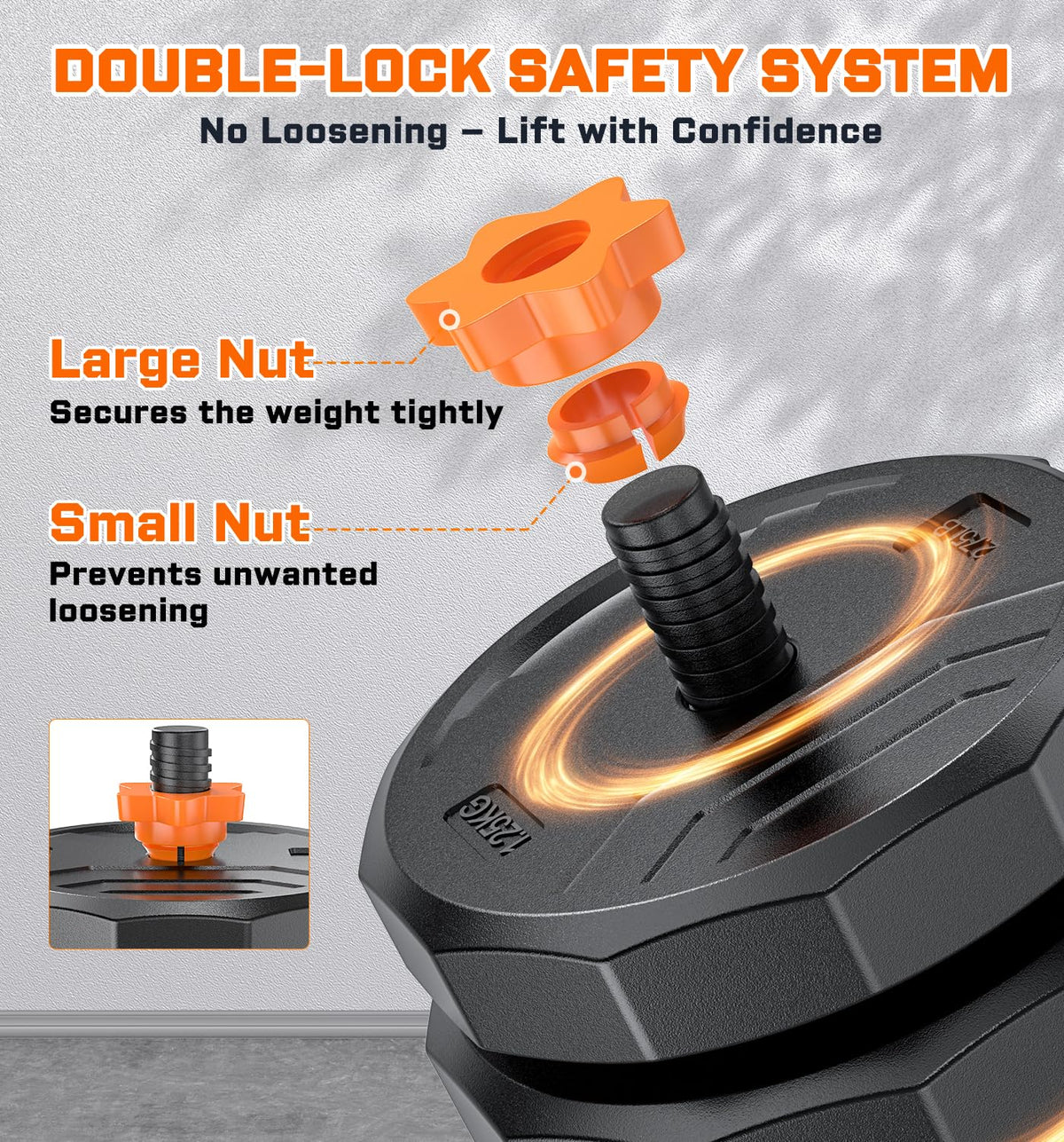 Adjustable Dumbbell Set with Connector N3969